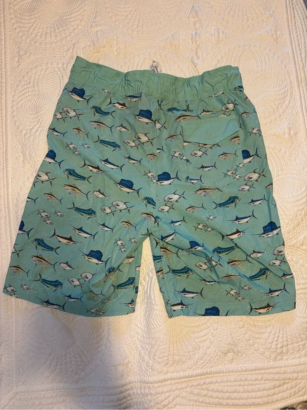 Ocean + Coast Matching Set Fish Print Shirt & Swim Shorts Men’s Tropical Fishing